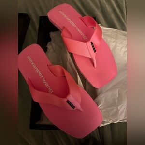 Alexander Wang Bubblegum flip flops